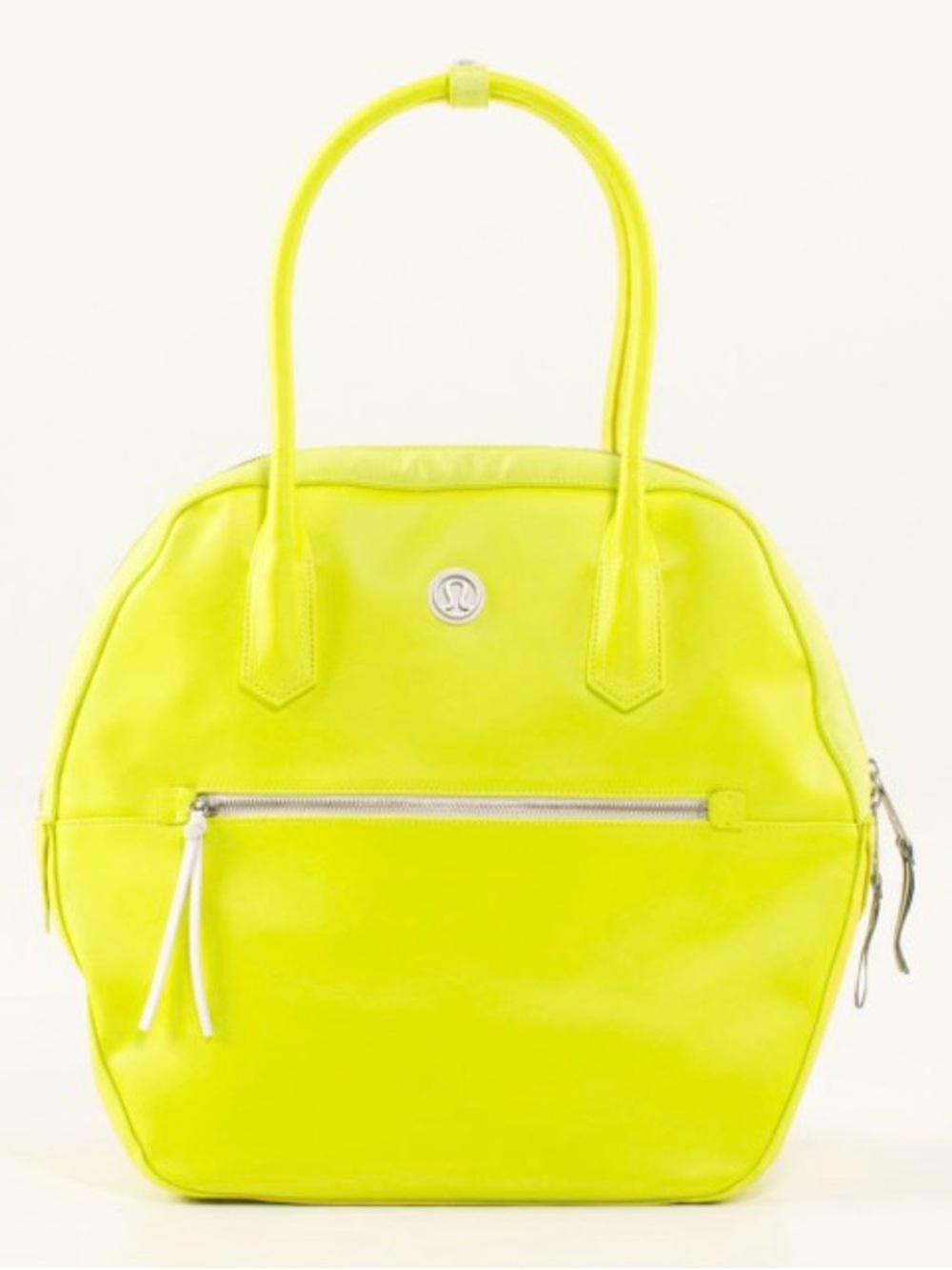 Lululemon Happy Hatha Hour Bag Neon Yellow Rare Discontinued